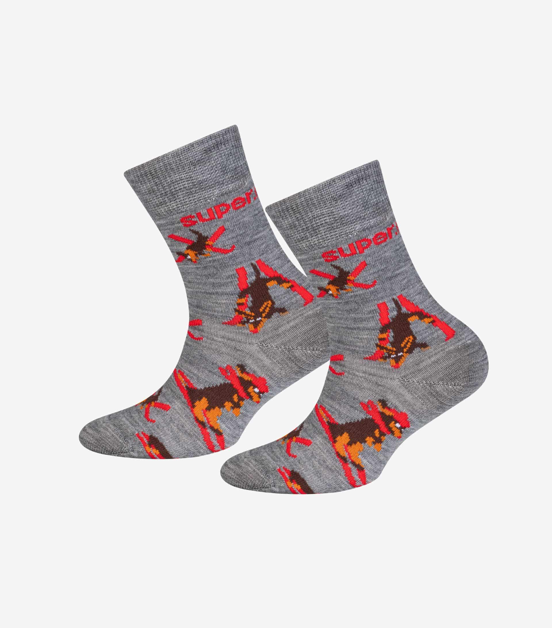 KIDS DACHSHUND SOCKS 2-PACK