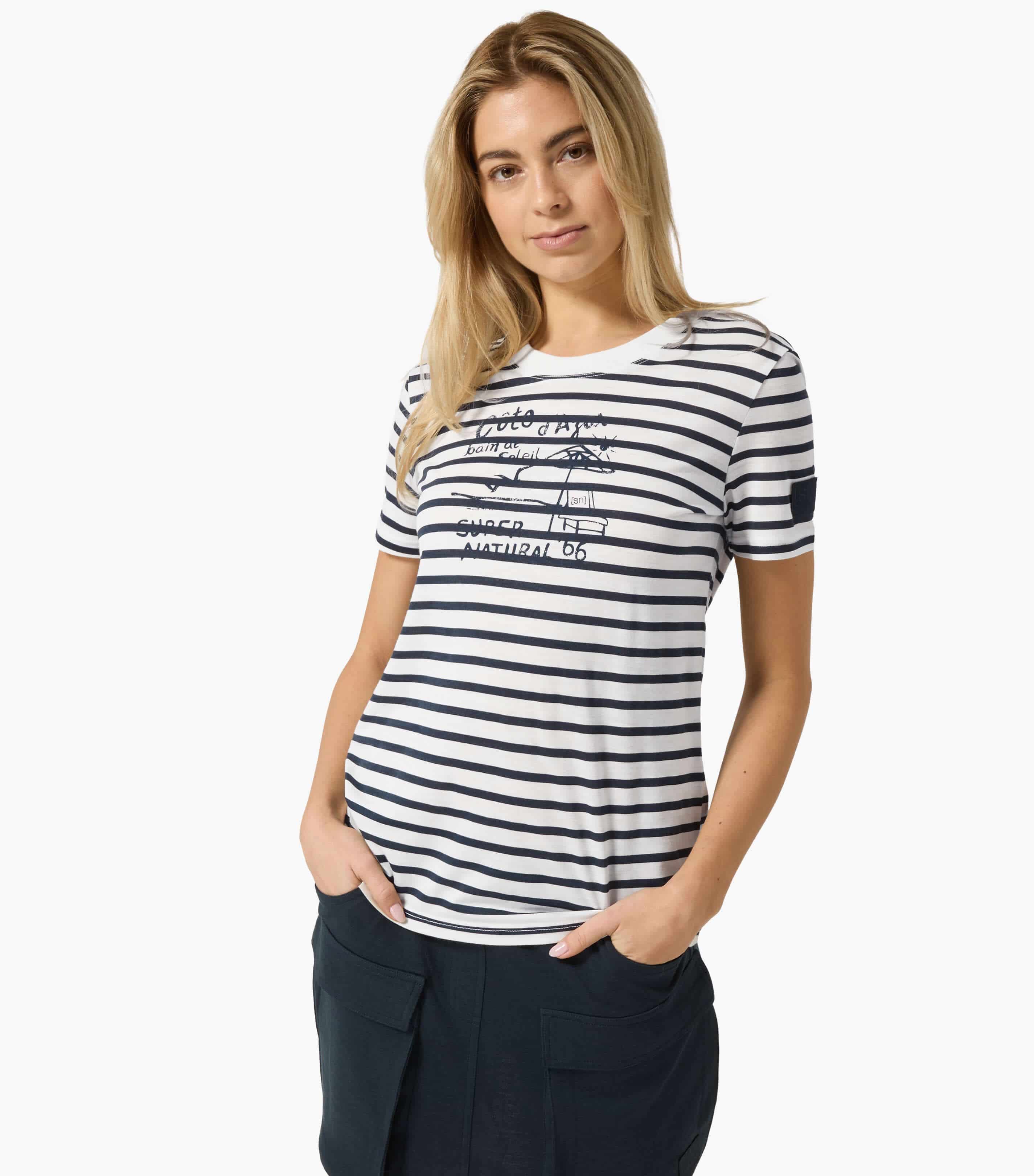 STRIPE COTE D'AZUR BIO J TEE