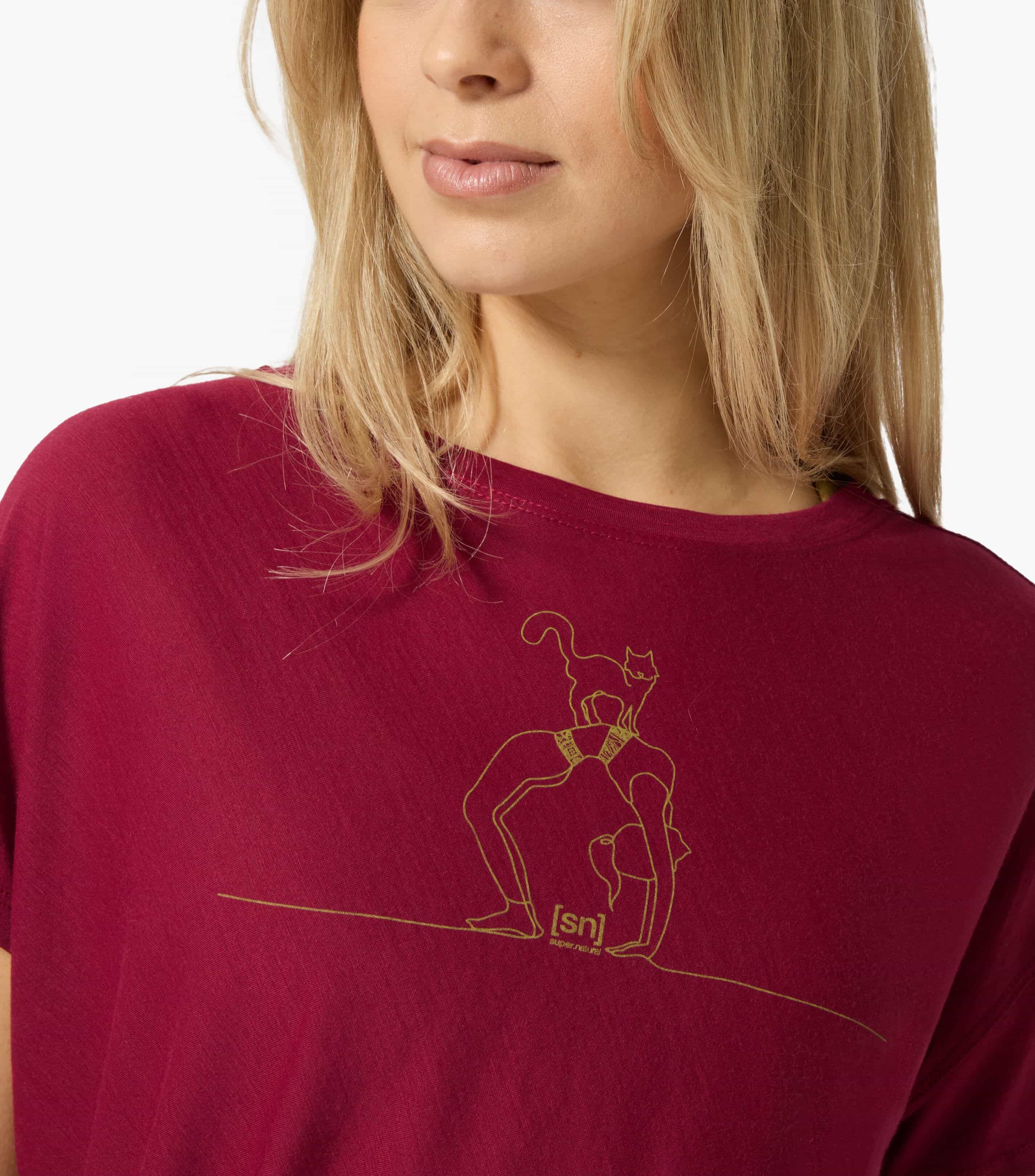 CAT YOGA LOOSE TEE