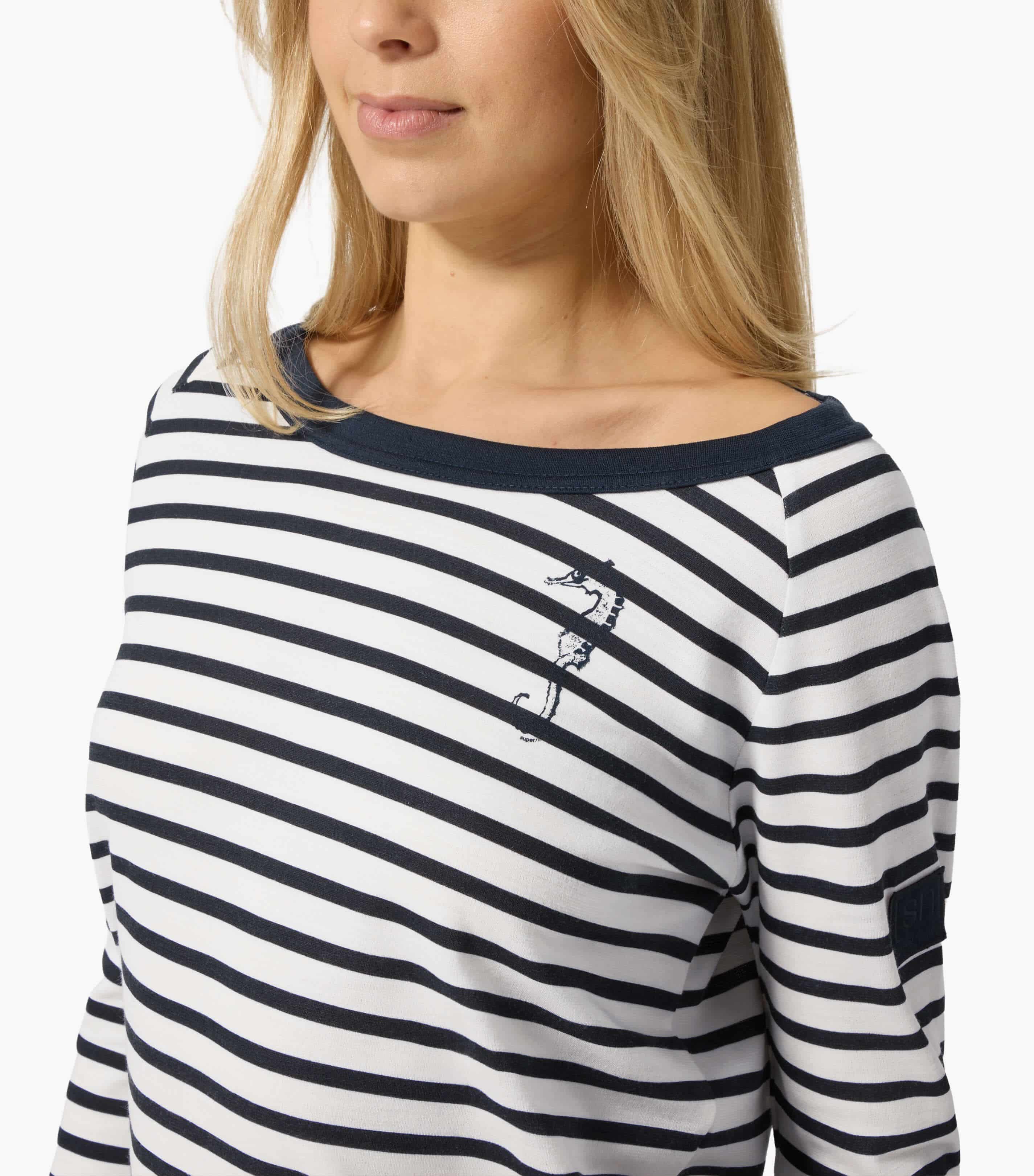 SEA HORSE STRIPE BIO CREW