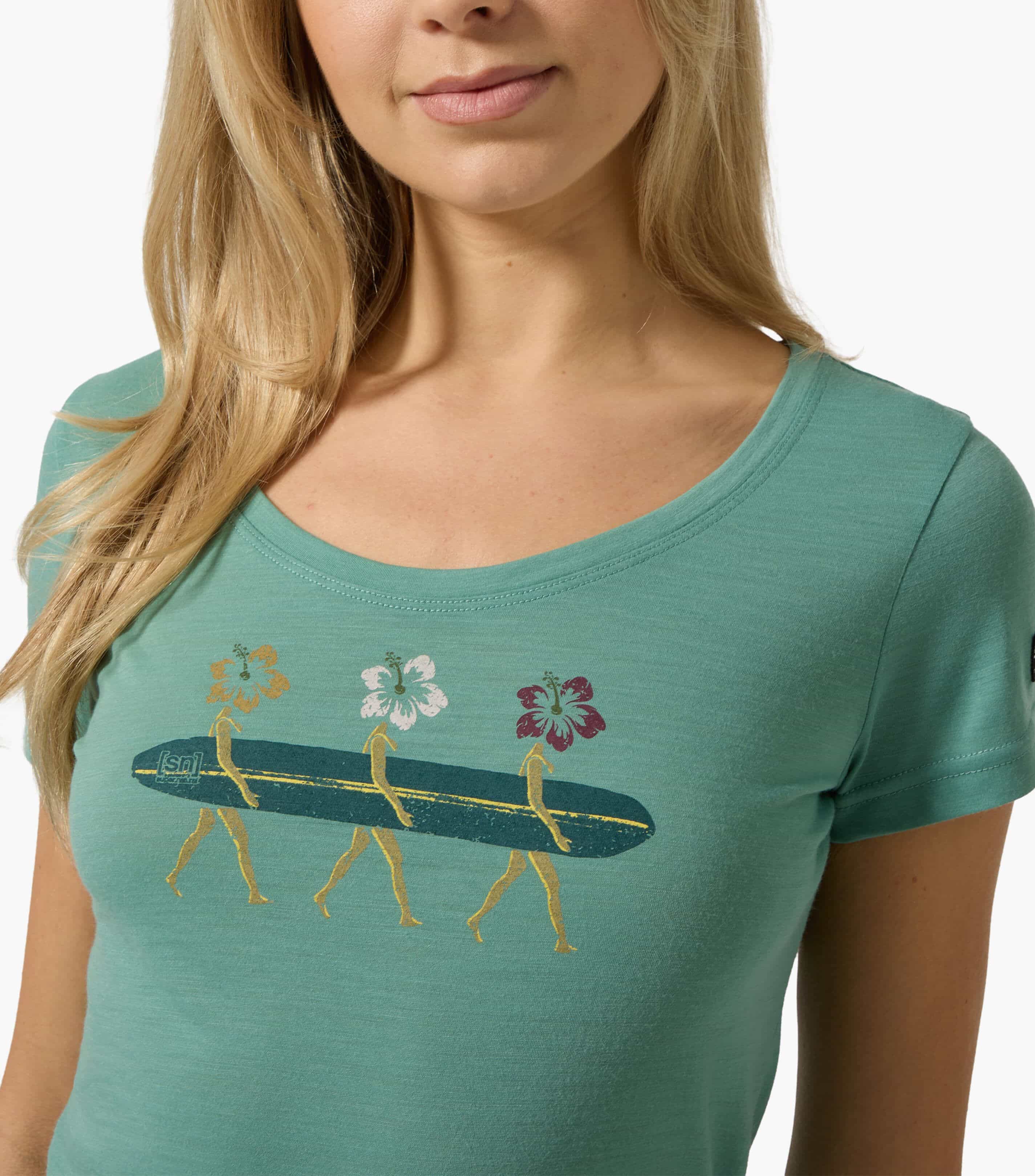 SURFING FLOWERS TEE