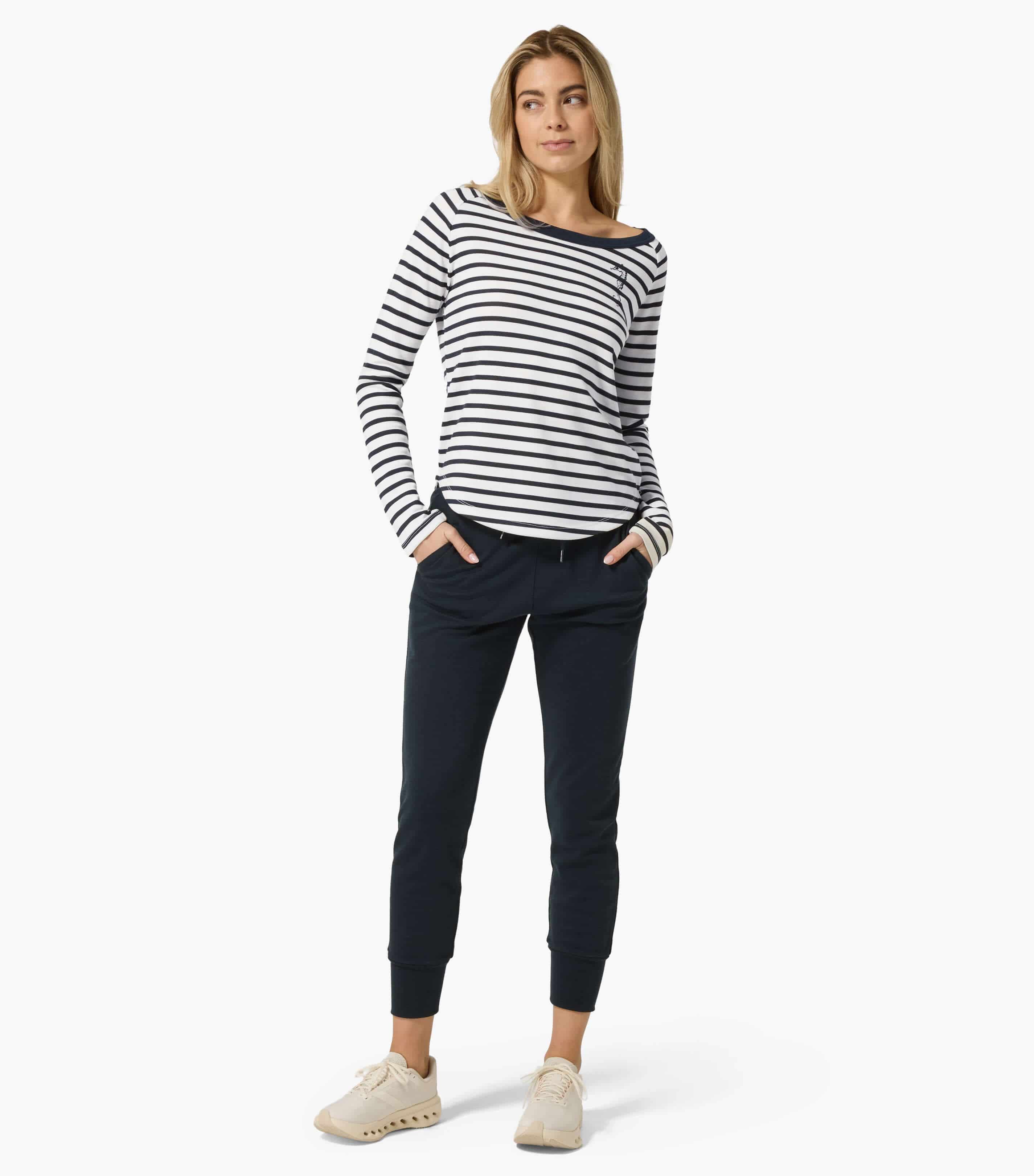 SEA HORSE STRIPE BIO CREW